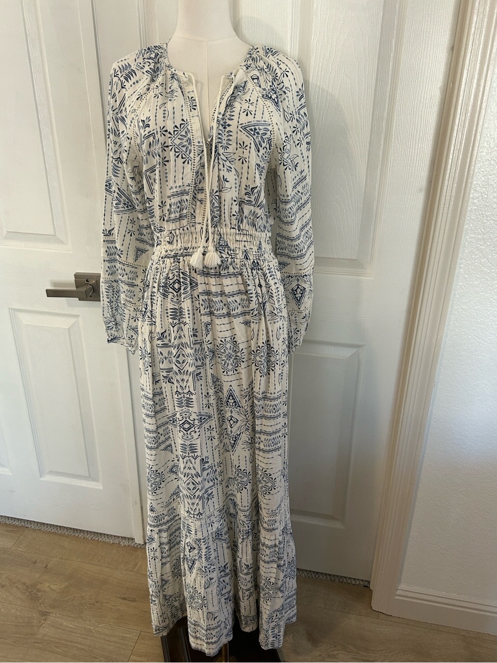 Pendleton WOMEN'S ATHENA MAXI DRESS, Blue Laurel Grove, Size Small, NWOT - Picture 3 of 12
